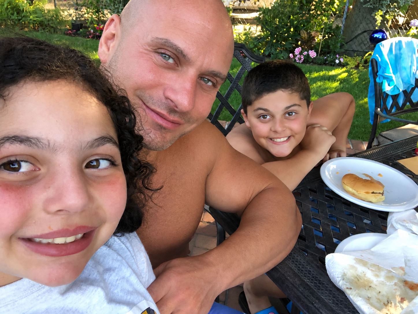 Steven Panzella with his family